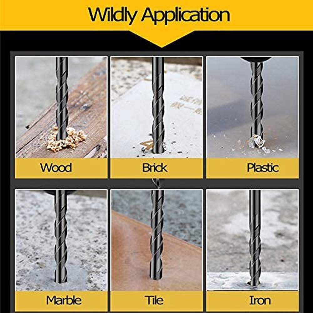Masonry Drill Bit Set, 10 Pieces Concrete Drill Bits Set Ceramic Drill Bit Ca...