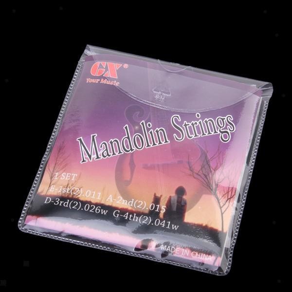 8pcs Mandolin Loop End Strings Brass Wound Gauge