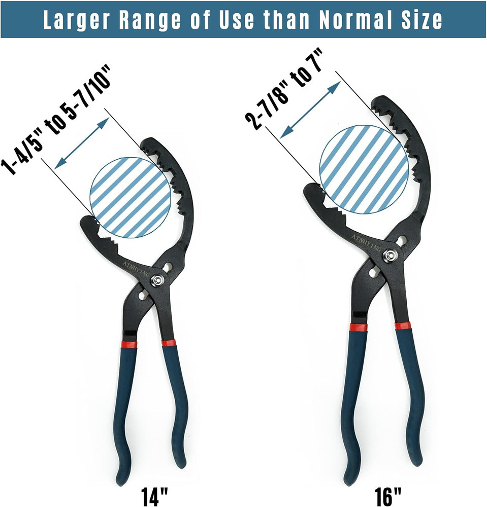 Universal 16-Inch Adjustable Oil Filter Wrench for Easy Removal