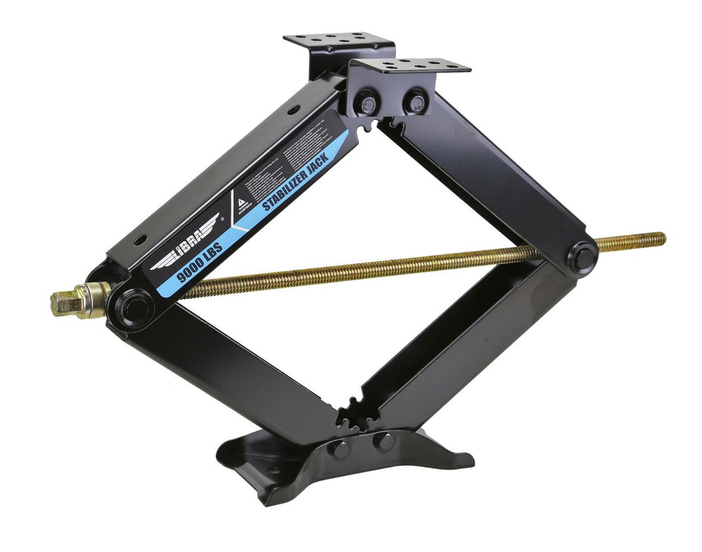 LIBRA 9000lb HD 24" RV Stabilizer Leveling Scissor Jacks w/sockets & install Kit