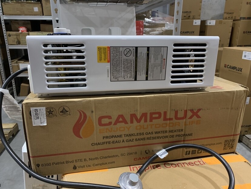 Camplux 10L Tankless Gas Water Heater Outdoor Camper Instant Hot Water Open Box