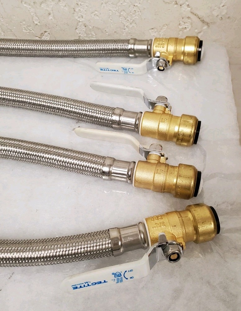 *4* Tectite 3/4" x 3/4" F Pipe Thread x 18" Water Heater Connector FSBBS34F18BV