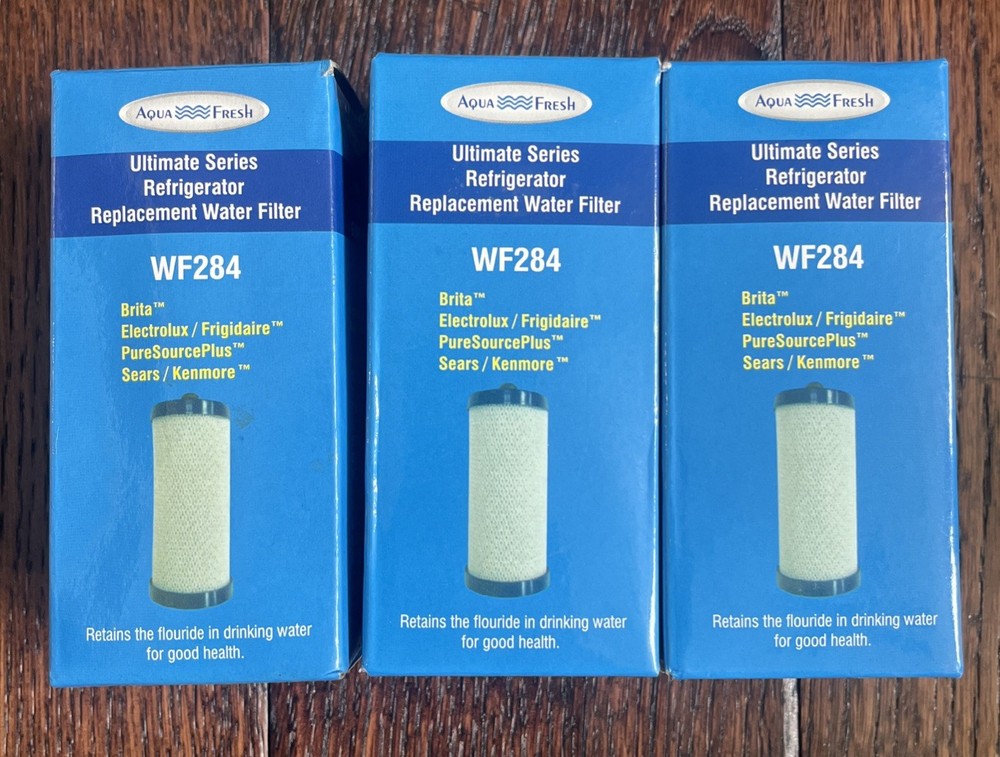 3 Packs Aqua Fresh WF284 Water Filter - New In Box Frigidaire Kenmore