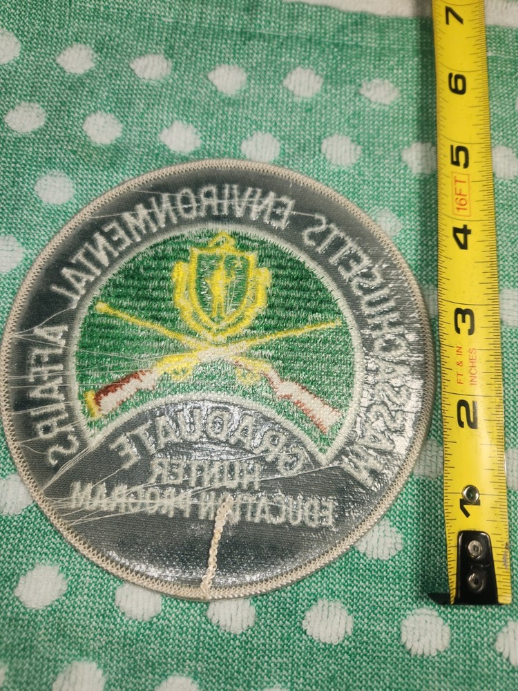 Massachusetts Environmental Affairs Hunter Education Program Graduate Patch 5"