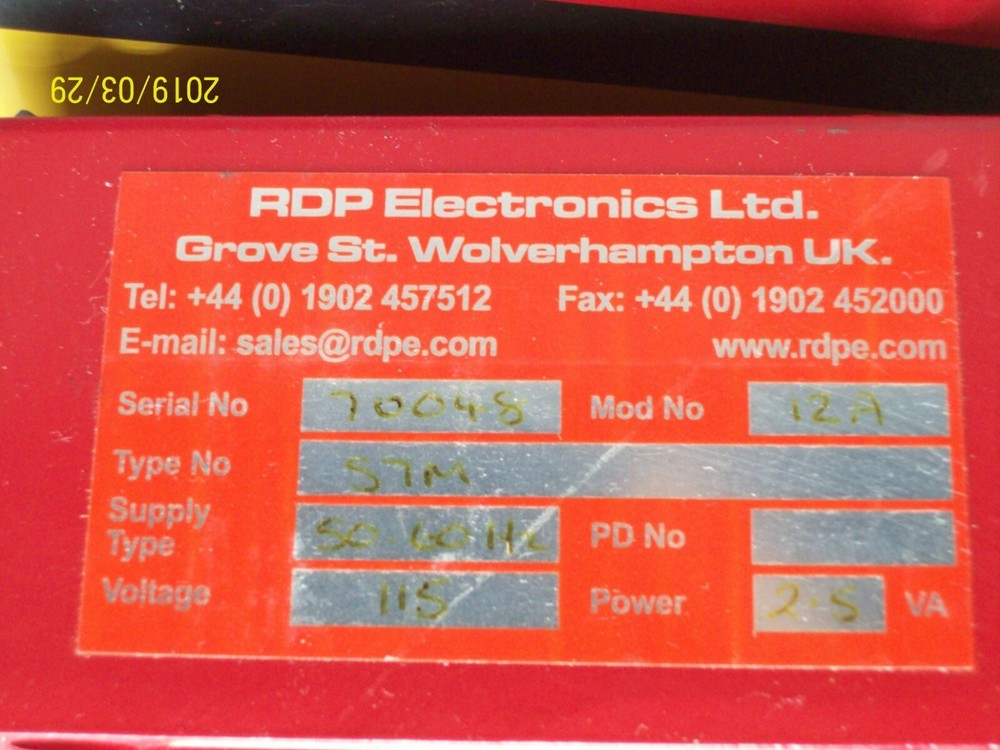 RDP ELECTRONICS S7M TRANSDUCER AMPLIFIER