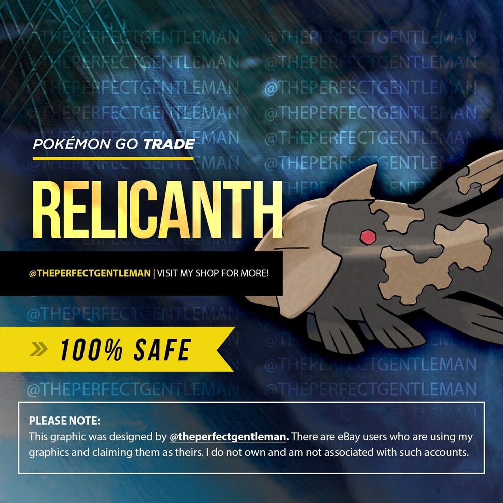 Relicanth Pokemon #369 GO