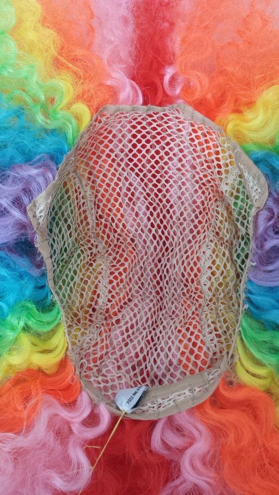 Very Large Rainbow Costume Afro Wig
