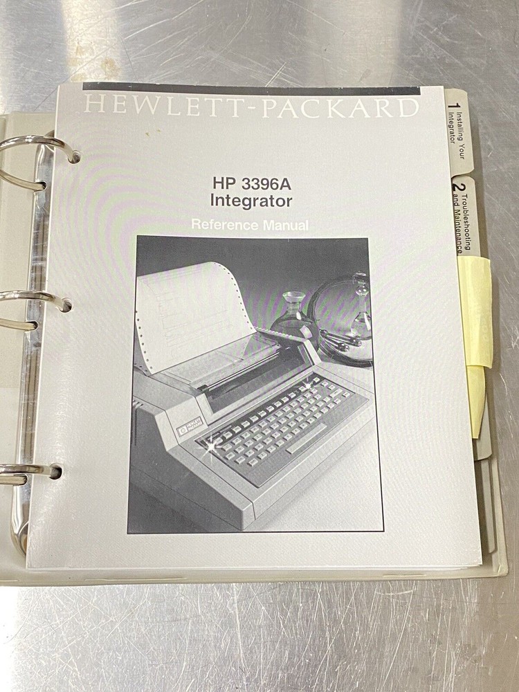 Hewlett Packard HP 3396A Integrator - Users Guide / Instruction Manual