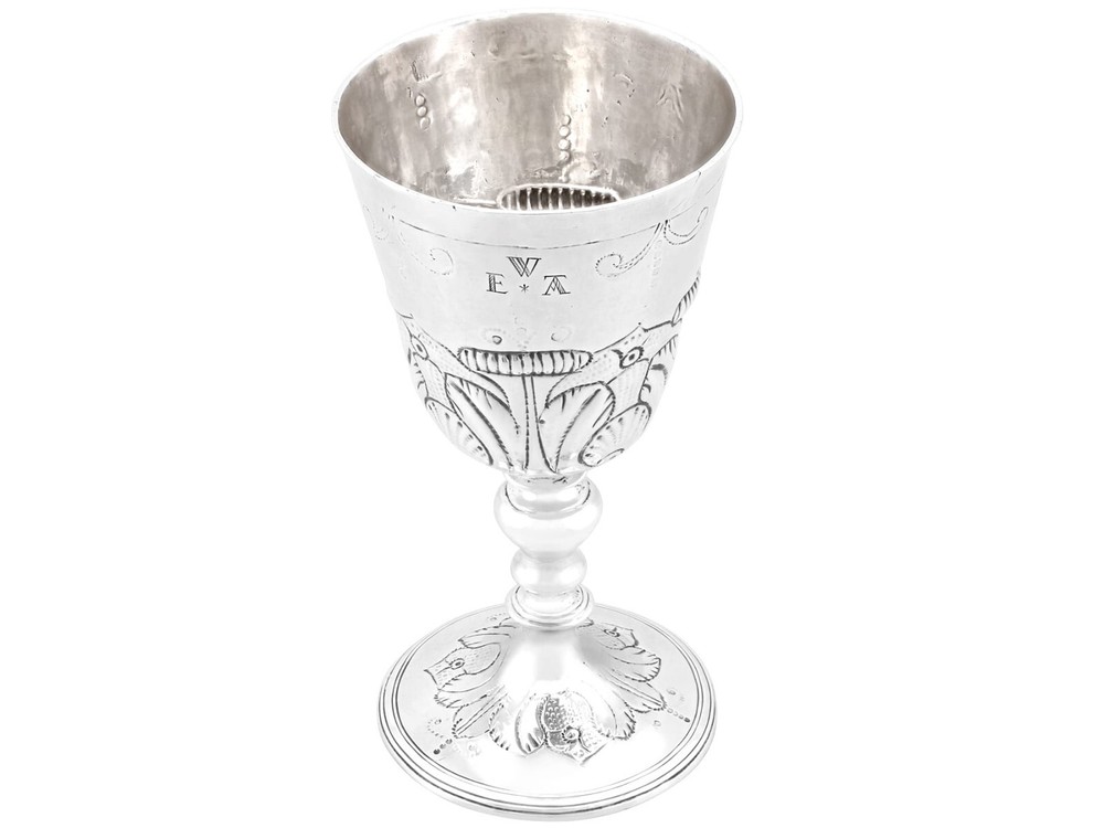 Sterling Silver Goblet Antique Charles I 1630