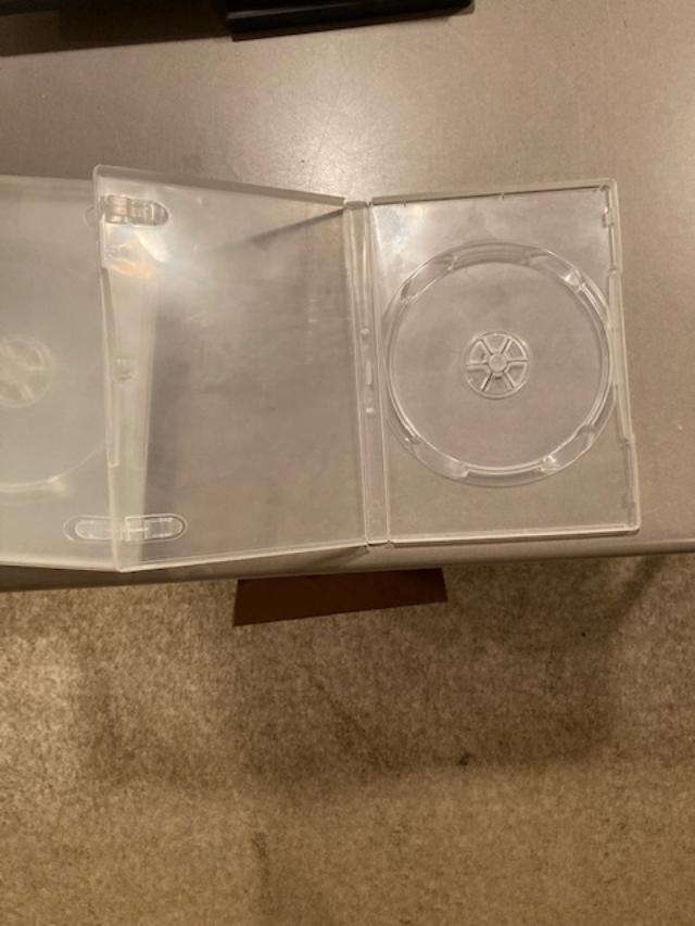 (10) ten - Clear Standard Size Soft Plastic CD / DVD Cases (1/2")