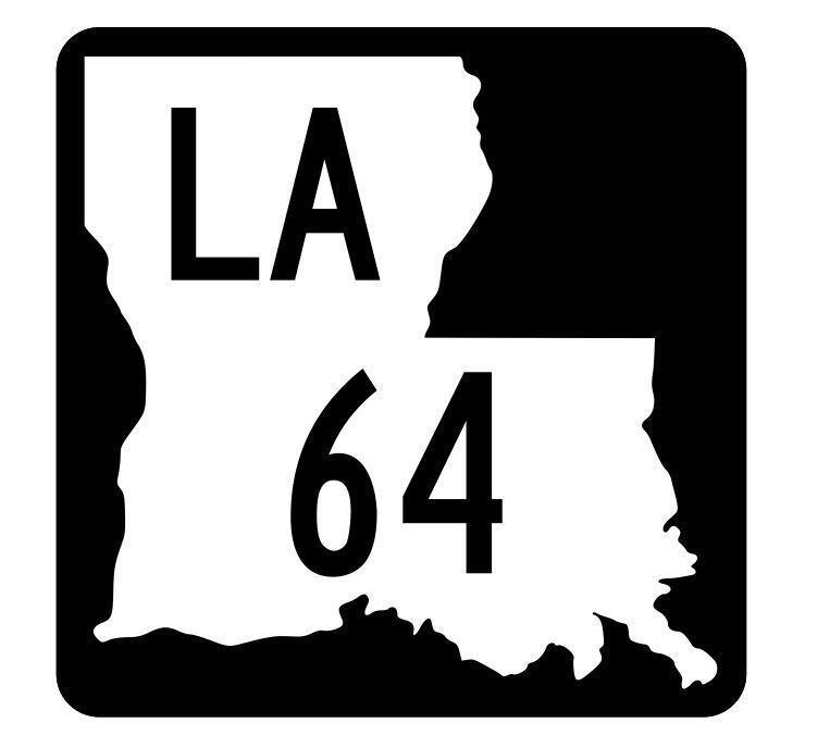 Louisiana State Highway 64 Sticker Decal