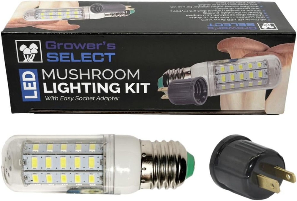 E26 LED Grow Light Mushroom Lighting Kit With Socket Adapter Energy Efficient
