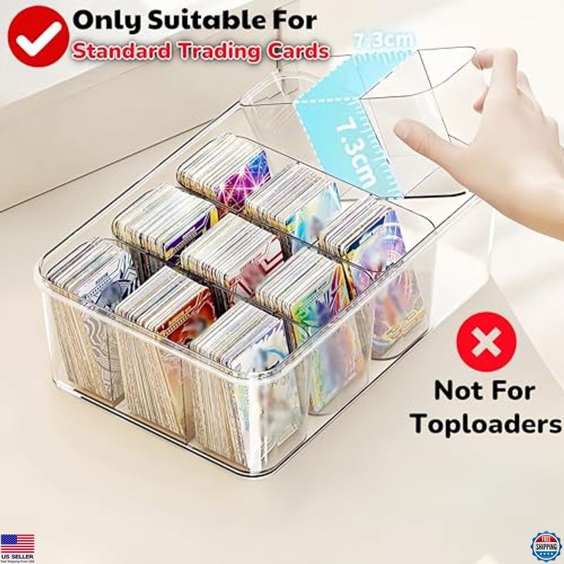 12-Compartment Craft Organizer - Clear Plastic Storage Box with Lids & Handle