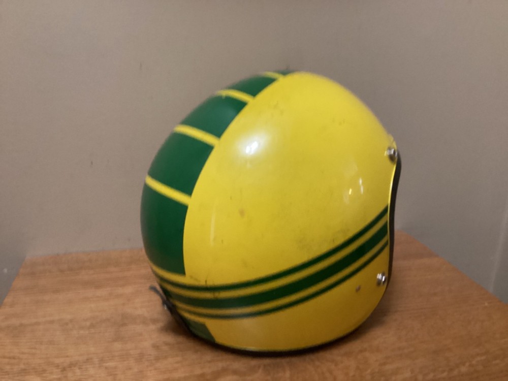 John Deere Yellow & Green Stripe 1966 Helmet