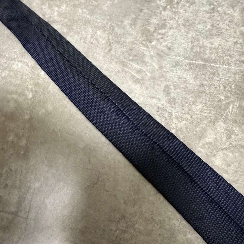 HERMES Tie Navy Saint Honor Solid Dark Navy