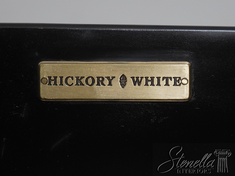 63386: HICKORY WHITE CO Regency Style Black & Gold Sideboard