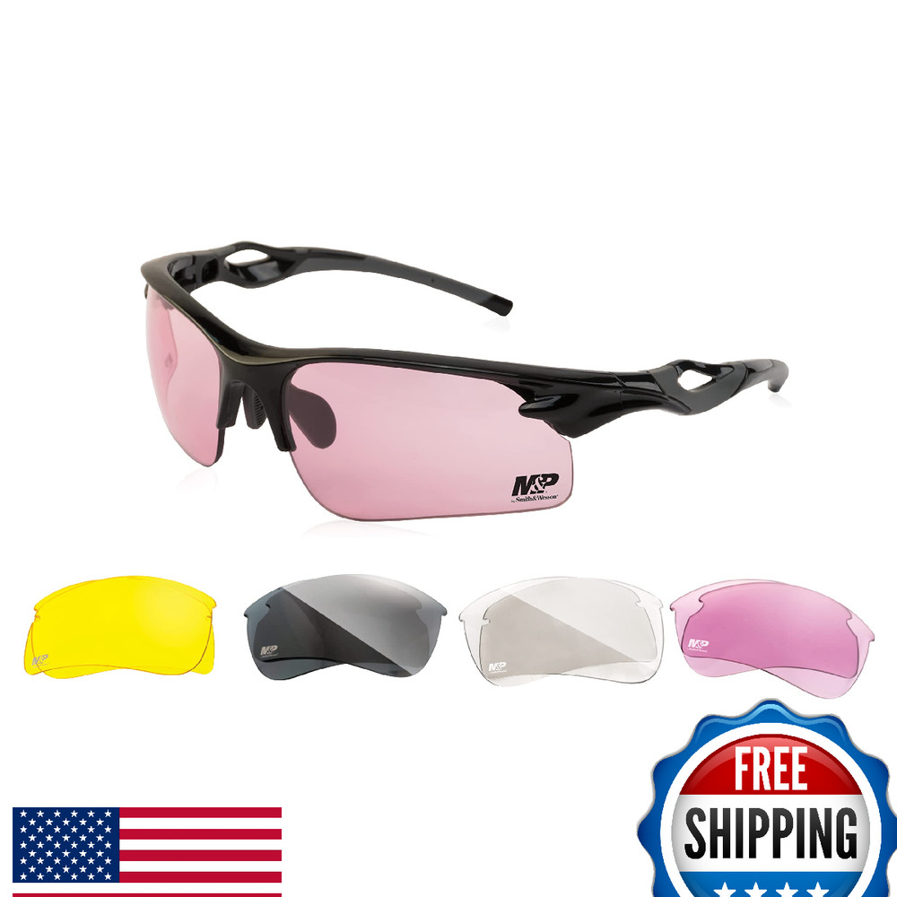Smith & Wesson M&P Harrier Half Frame Interchangeable Shooting Glasses Impact