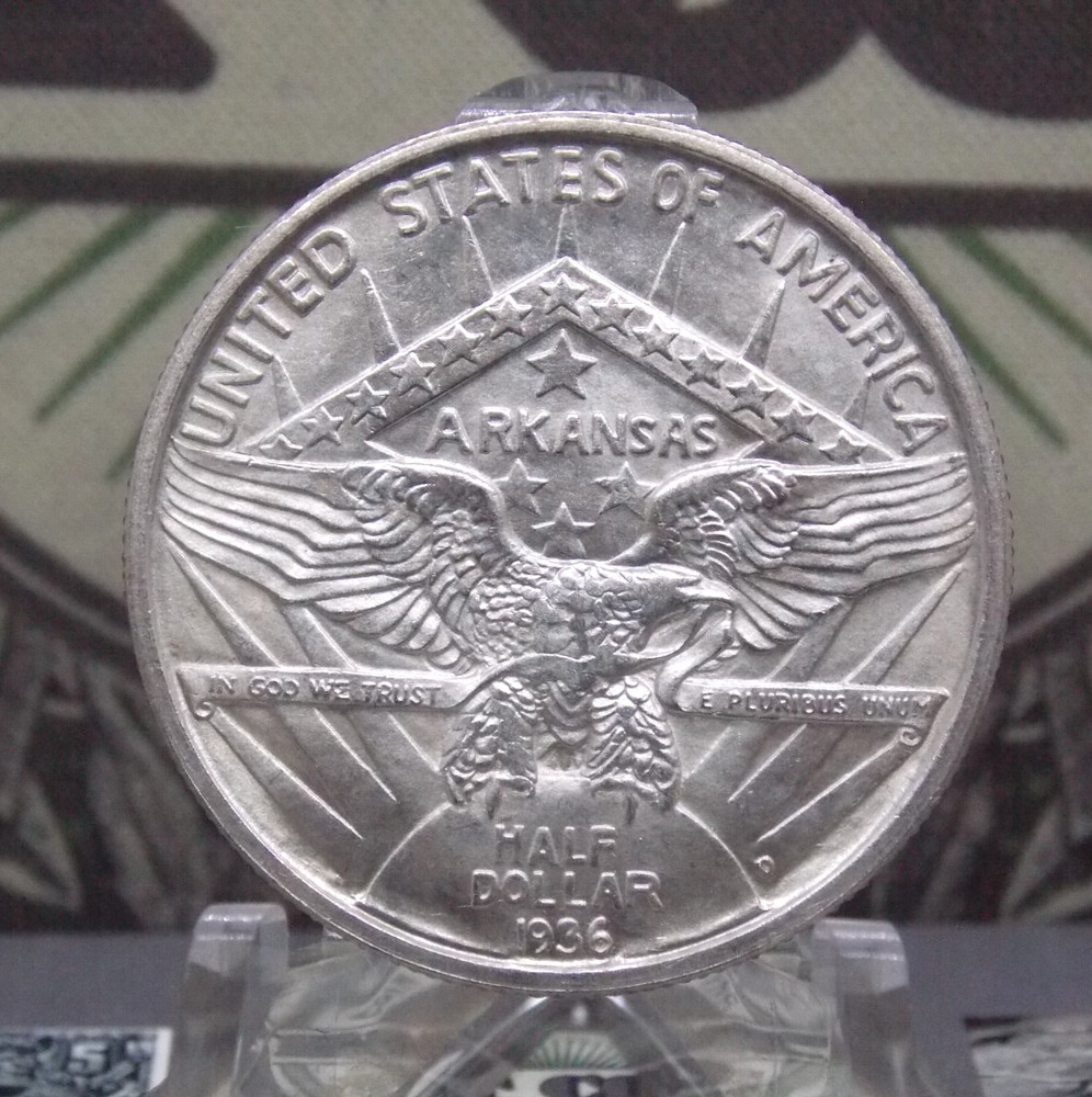 1936 "D" Classic Commemorative *ARKANSAS* Silver Half Dollar 50c #EC4 ECC&C, Inc