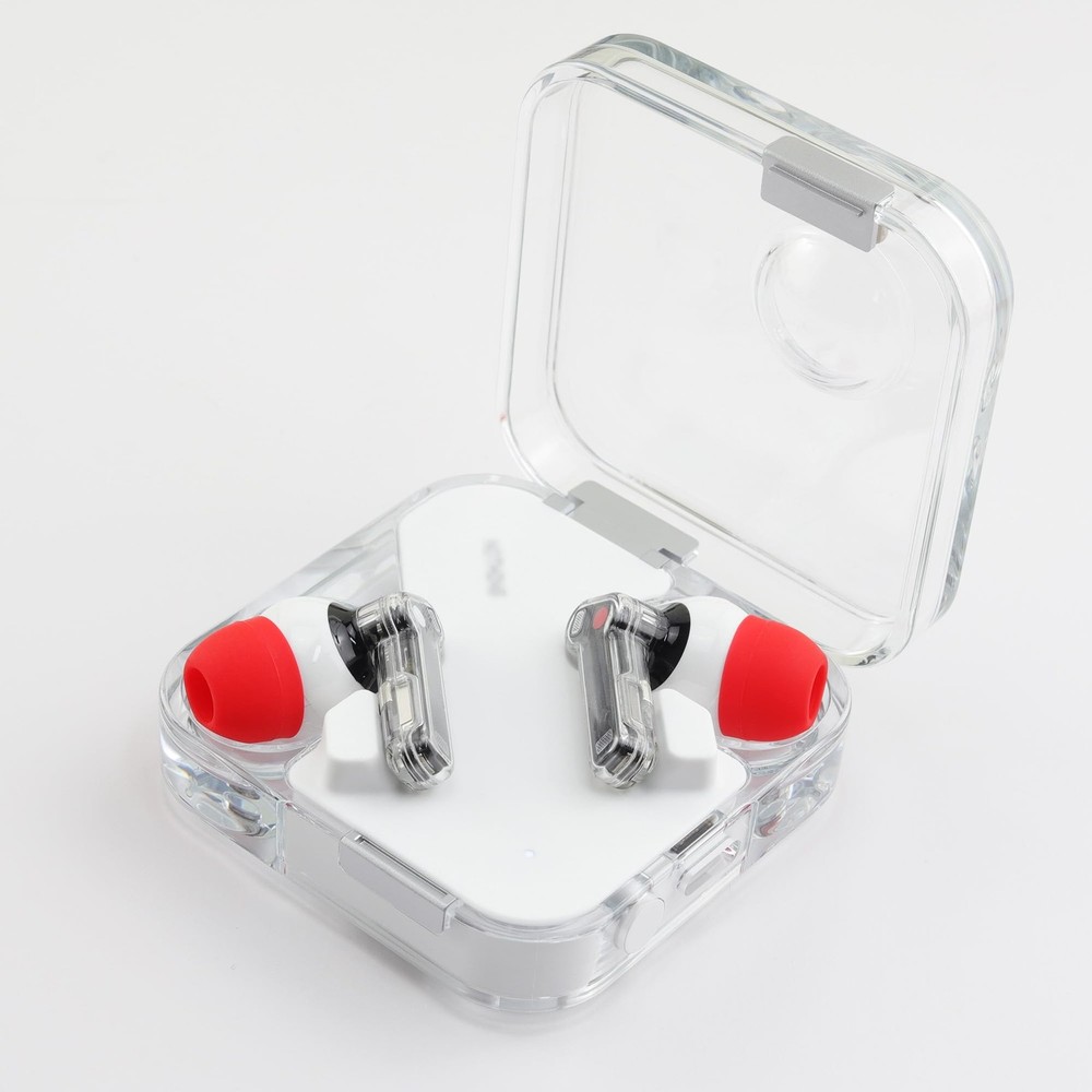 NANLANFAN Replacement Silicone Ear Tips for Nothing Ear/Nothing (a) Red