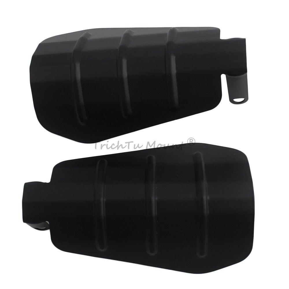Black Handguards Hand Guards Protector Wind Deflector For Harley Touring Glide