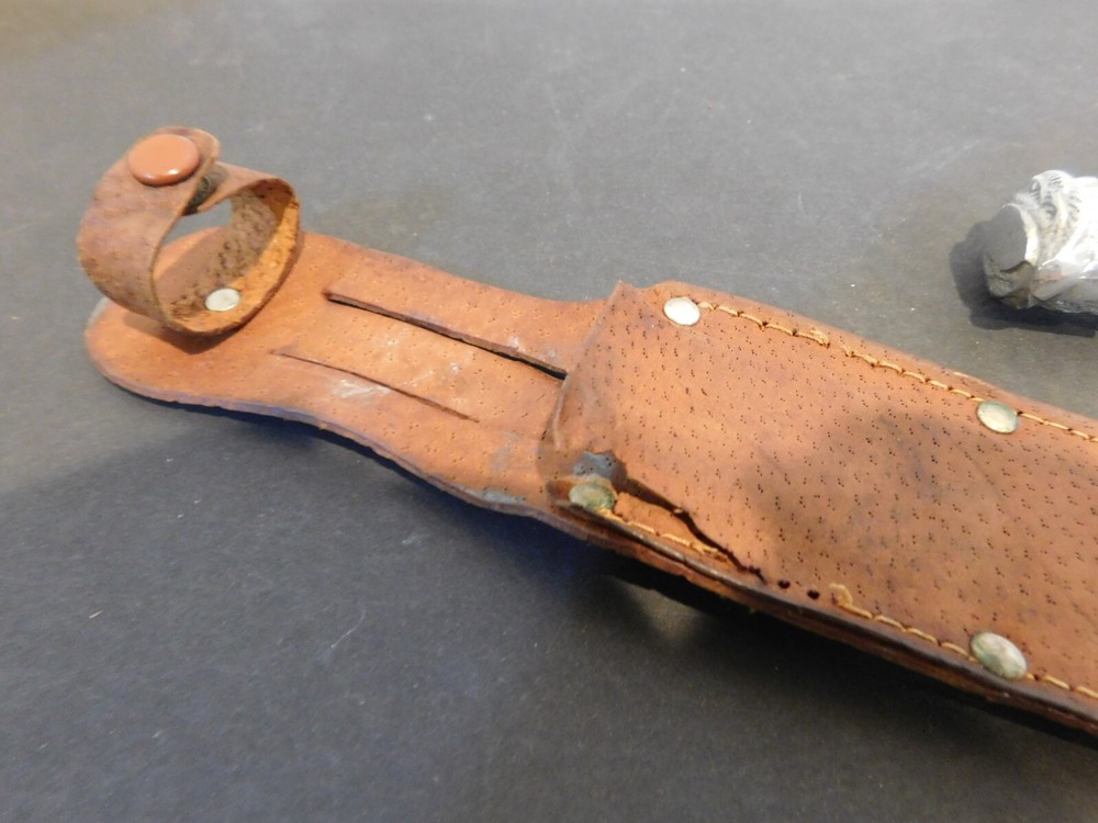 Vintage Korium Japan Eagle Head Fixed Blade Knife Original Sheath