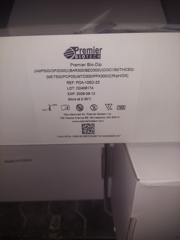 10 panel drug test case of 25 test