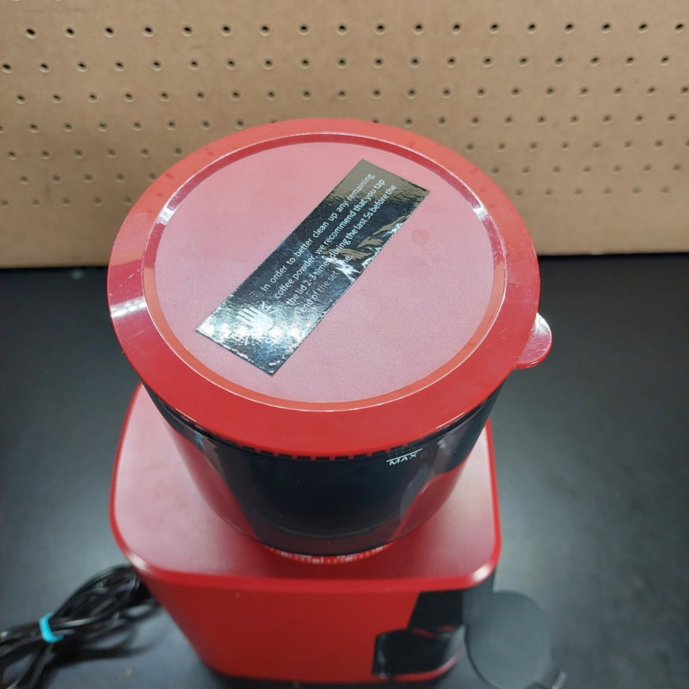 Zulay Kitchen Espresso Coffee Grinder Red bd-cg018