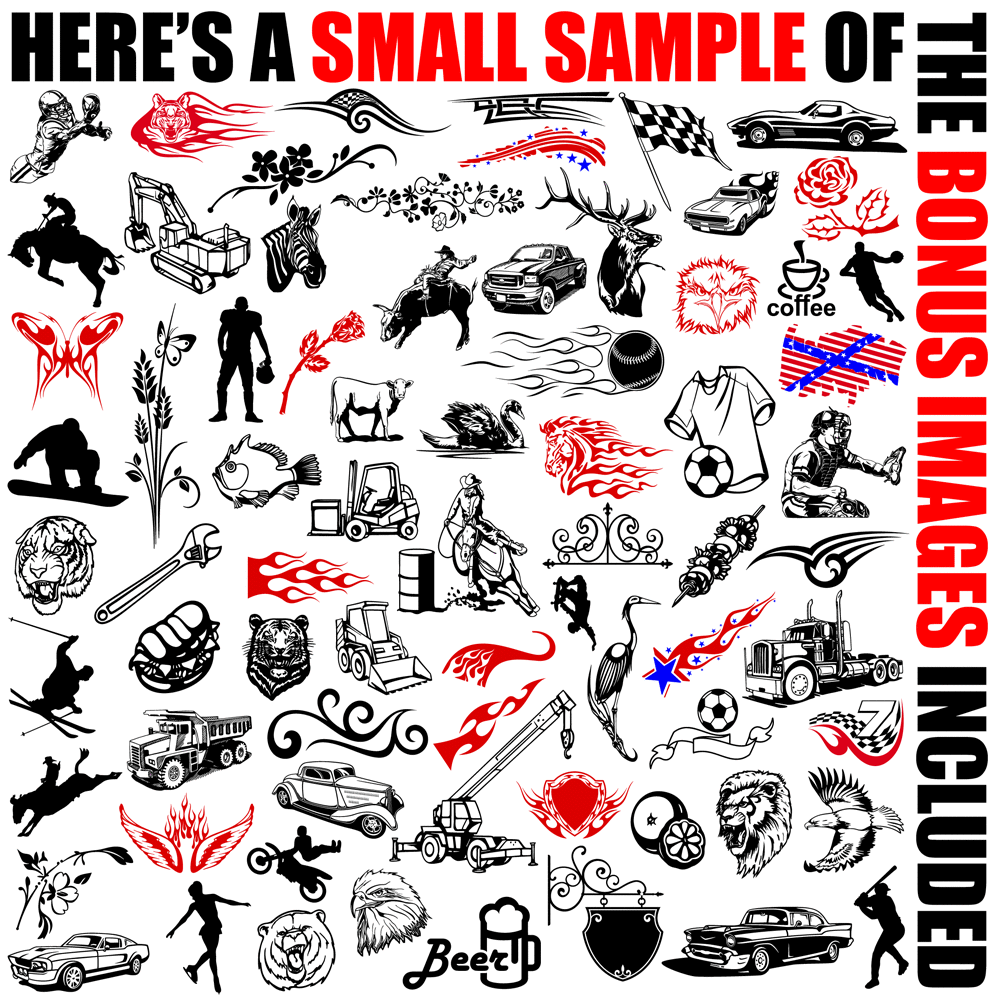 MOTORCYCLE BIKER CLIPART-VINYL CUTTER PLOTTER-VECTOR CLIP ART CD
