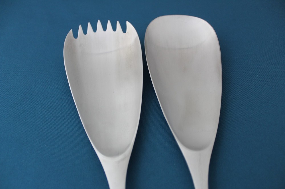 Dansk ODIN Germany Serving (2pc Set) Solid Serving Fork Spoon Satin 8 3/4"