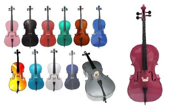 1/16 Cello,Bag,Bow,Strings,Bridge,Rosin for Beginner, Starter, practice