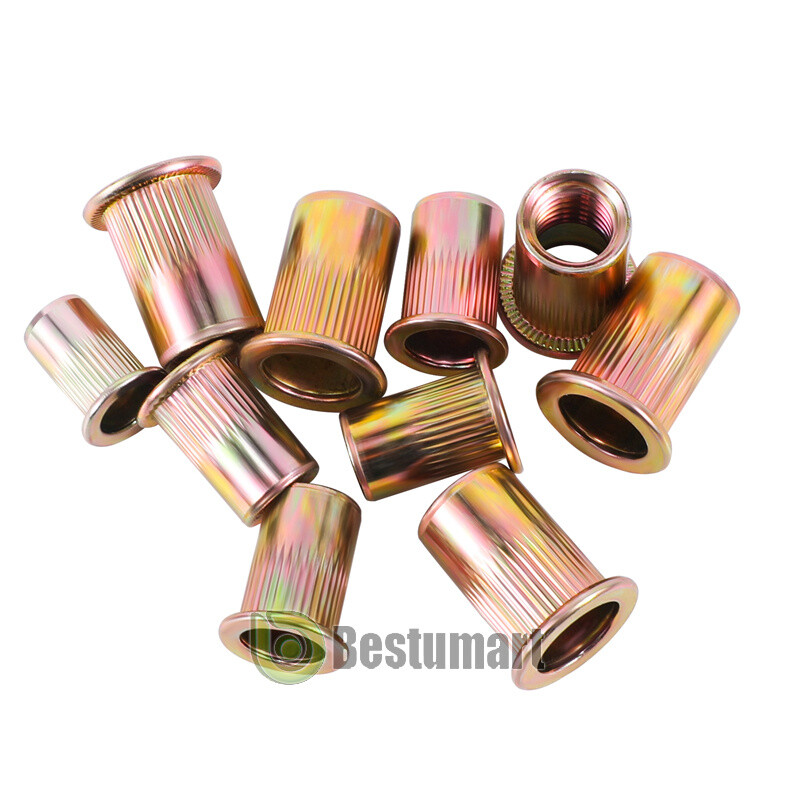 120pcs Rivet Nut Kit Rivnut Gun Nut Setter Thread Setting Nutsert Tool Metri+Box
