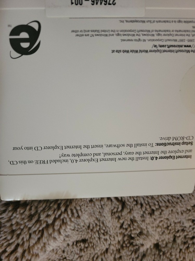 Microsoft Internet Explorer 4.0 CD NEW