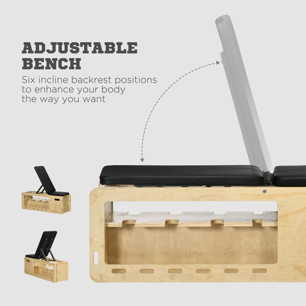 Adjustable Weight Bench Rack Storage Incline Workout Bench