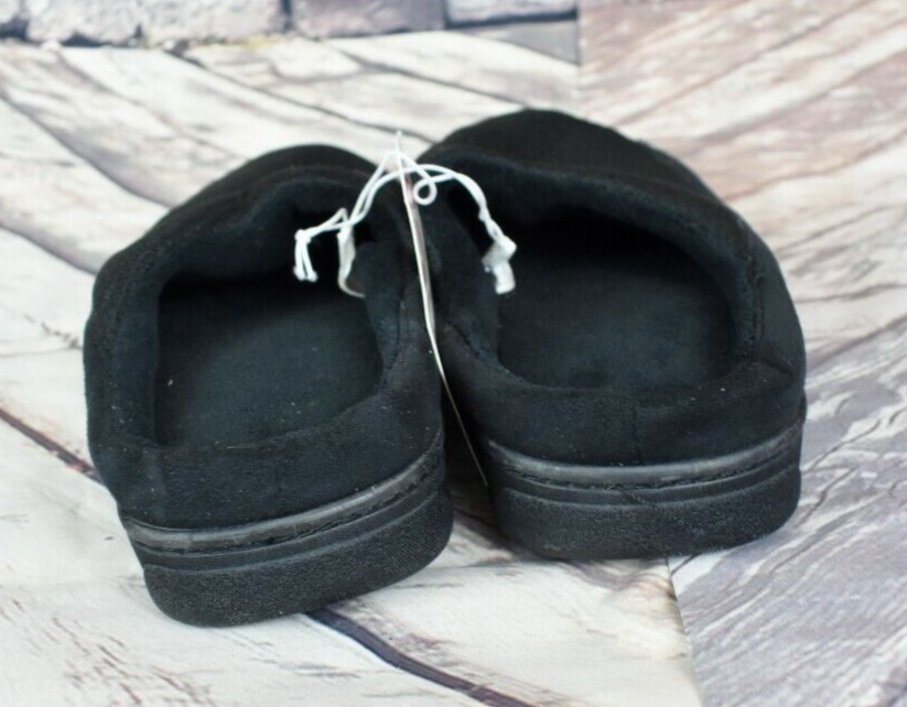 Dearfoams Small Memory Foam Slippers NWT Black