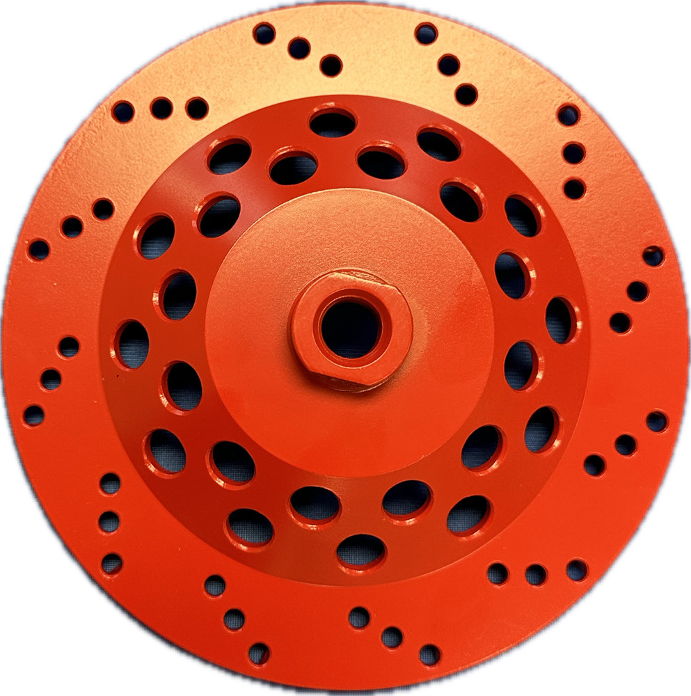 Vantage diamond tooling, Triangle Cup wheel 7''. Medium bond, Coarse. Threaded