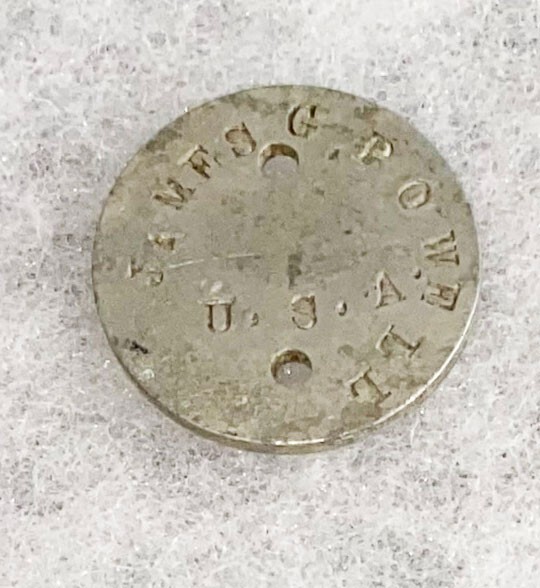 WWI James Powell Single Dog Tag