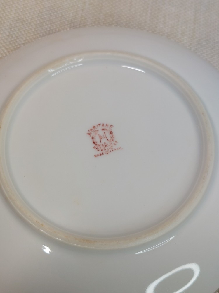 Noritake Vintage Lemon Dish Finger Handle Hand Painted Lusterware 5.5”D