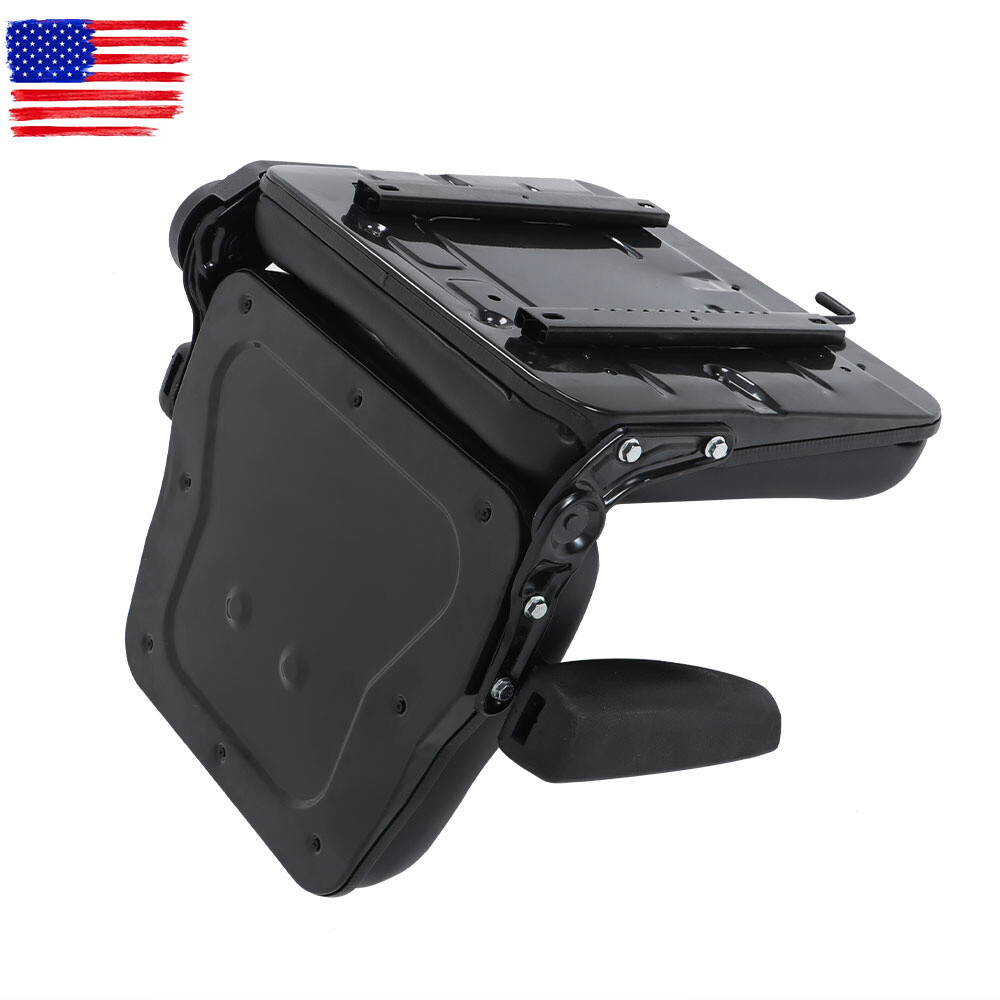 Universal Fold Down Forklift Seat W/ Adjustable Angle Back and Slide Armrest