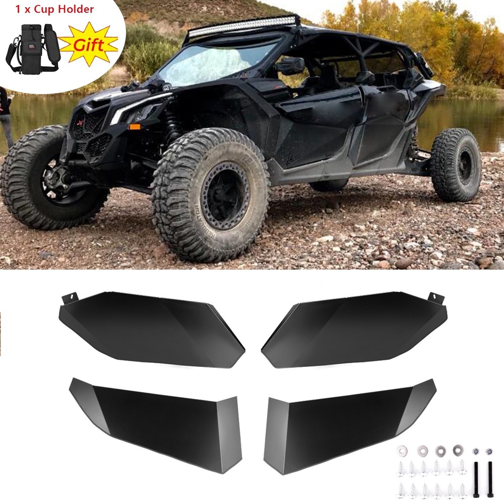 4 Doors Half Lower Door Panel Front & Rear For Can Am Maverick X3 Max 2017-2026