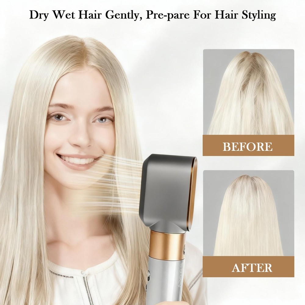Pre-Styling Dryer Attachment Nozzle Replacement for Air wrap Nickel/Copper