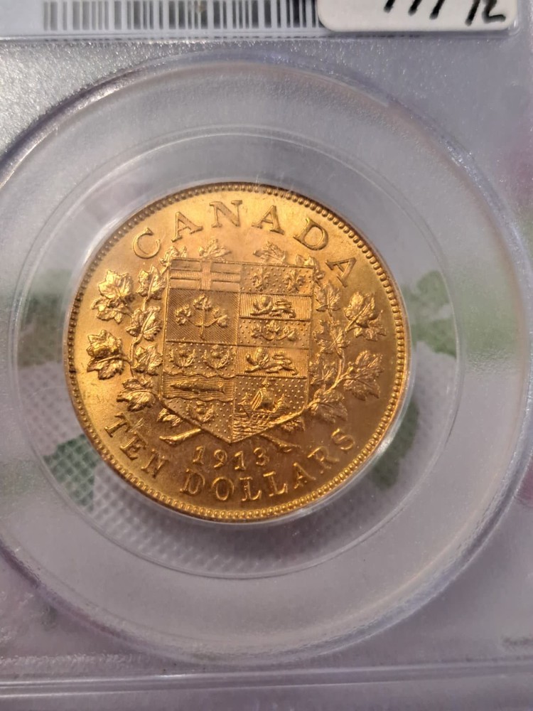 1913 $10 CANADA PCGS MS63