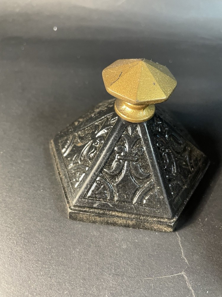 2 Cast Iron Paperweights Decorative