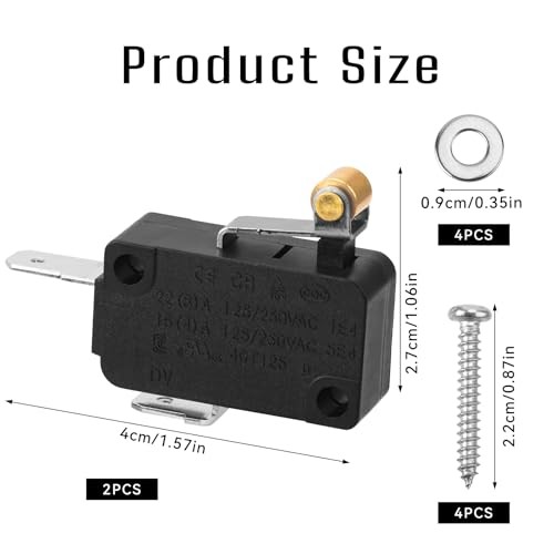 2pcs Micro Switch for EZGO Golf Cart, Accelerator Pedal Marathon Switch Golf