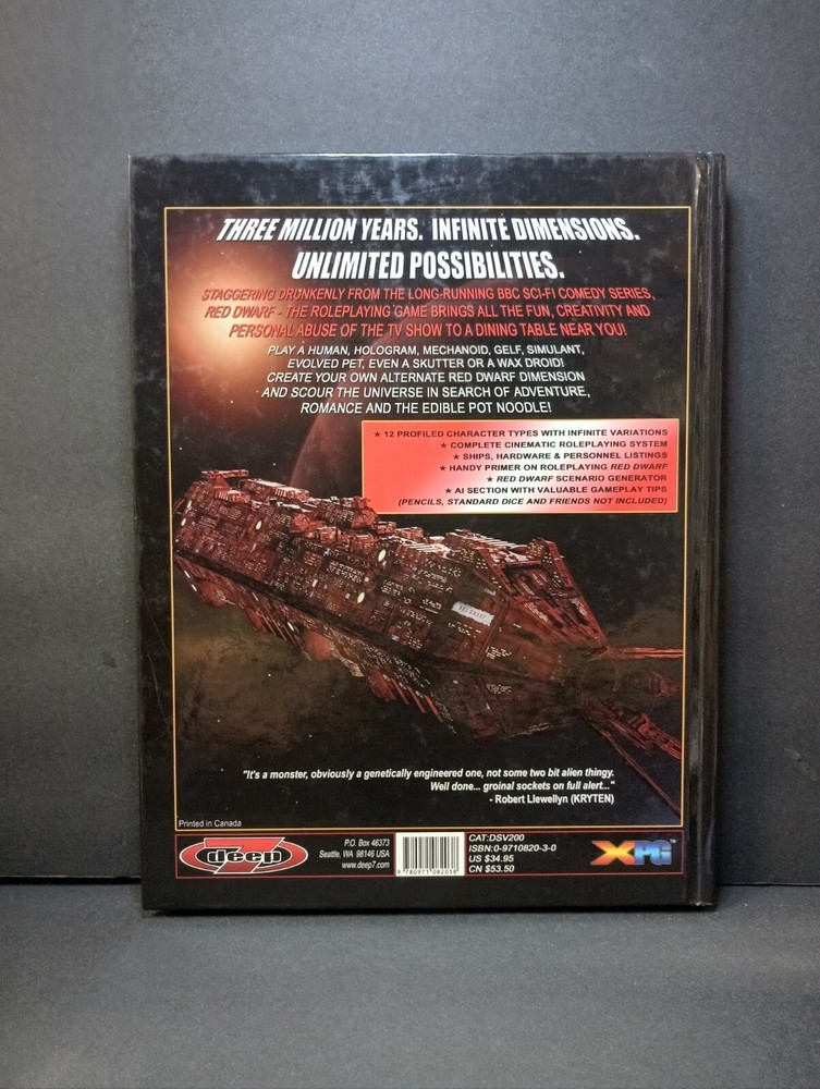 Red Dwarf The Role Playing Game