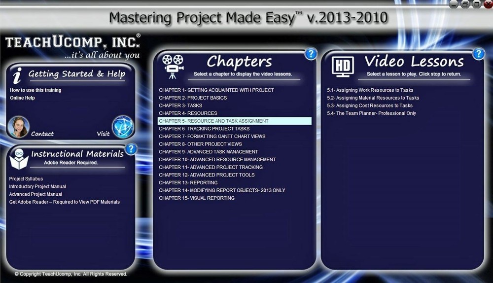 Learn Microsoft PROJECT 2013 2010 Training Tutorial DVD & Digital Course 6 Hours