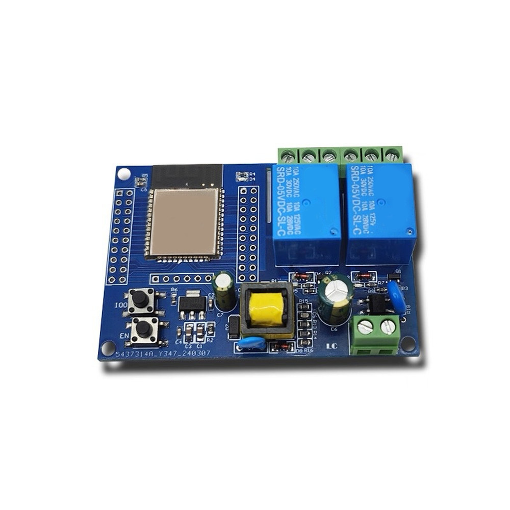 For ESP32-Based Dual Relay Board for Prototyping and Smart Device Control