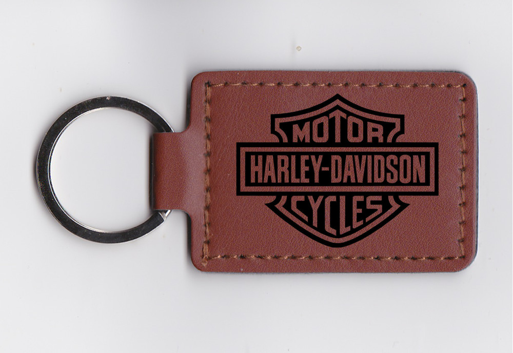 Harley Davidson Leather Keychain