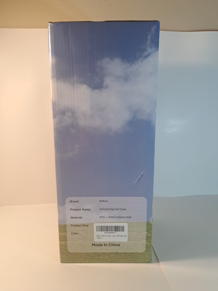 Dog Cone Adjustable Button Kefron, NEW SEALED