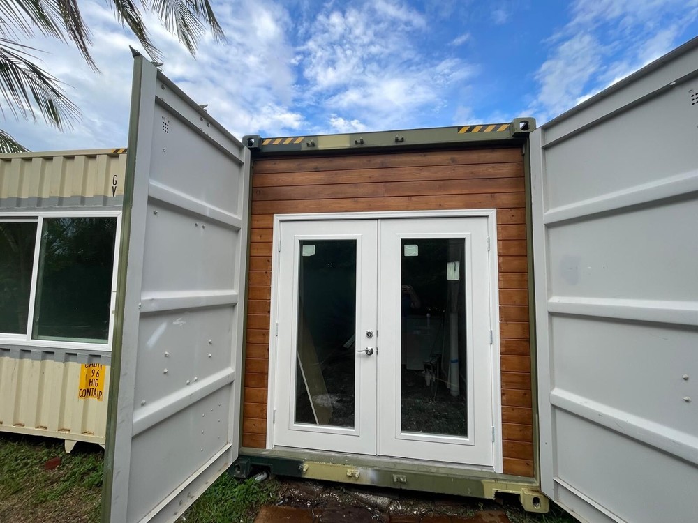 New 40 ft High Cube tiny home container home - New AC, W/D, Ref, Cooktop