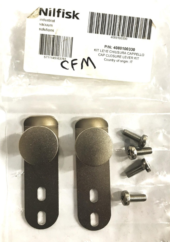 Nilfisk Cap Closure Lever Kit 4089100330 NOS